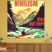 Toile Nihilisme Décède Ici Kayak (Insitu(Salon))
