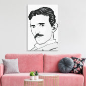 Toile Nikola Tesla Face (Insitu(Salon))