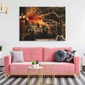 Toile Nikola Tesla Homme de Mystère Couleur Redux (Insitu(Salon))