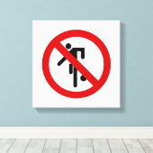 Toile NO Ball Games ⚠ Thai Park ⚠ (Insitu (Plancher de Bois))