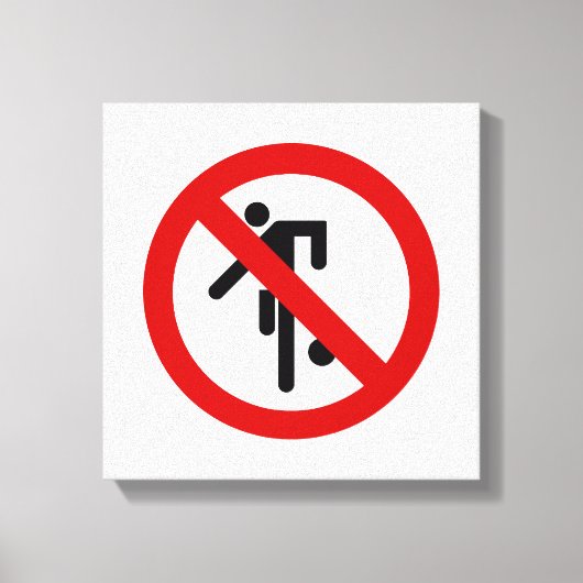 Toile NO Ball Games ⚠ Thai Park ⚠ (Recto)