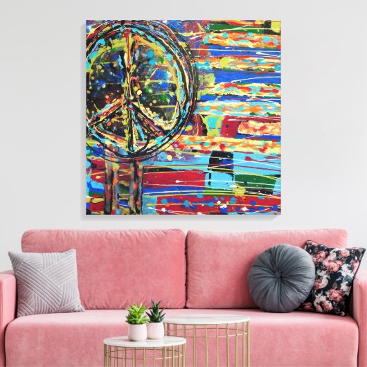 Toile No More War 24 x 24 Canvas Print (Insitu(Salon))