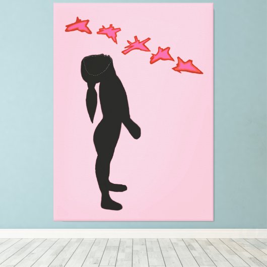 Toile No War Modern Abstrait Peinture Canvas Imprimer (Insitu (Plancher de Bois))