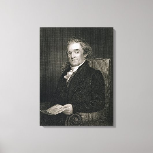 Toile Noah Webster (1758-1843) gravée par Frederick W. (Recto)