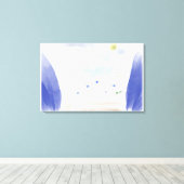 Toile Noah's Flock Saw... Canvas Print (Insitu (Plancher de Bois))