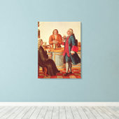 Toile Noblemen vénitien dans un café (Insitu (Plancher de Bois))