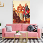 Toile Noblemen vénitien dans un café (Insitu(Salon))