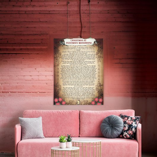 Toile Noël à Fezzwig's Warehouse Noël Carol |
