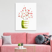 Toile Noël à l'aquarelle de Red Berries (Insitu(Salon))