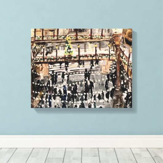 Toile Noël à l'Arcade de Willowcatdesigns (Insitu (Plancher de Bois))