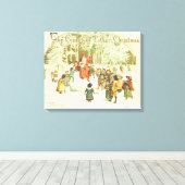 Toile Noël arrive (Insitu (Plancher de Bois))