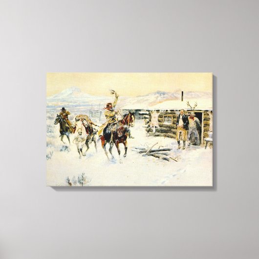 Toile Noël au camp de ligne (Recto)
