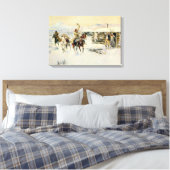 Toile Noël au camp de ligne (Insitu(Chambre))