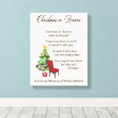 Toile Noël Au Ciel, Chaise Vide, Grief & Deuil (Insitu (Plancher de Bois))