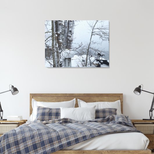 Toile Noël blanc (Insitu(Chambre))