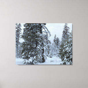 Toile Noël blanc