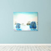 Toile Noël bleu suisse (Insitu (Plancher de Bois))