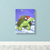 Toile Noël de la tortue nocturne étoilée (Insitu (Plancher de Bois))