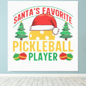Toile Noël de Pickball (Insitu (Plancher de Bois))