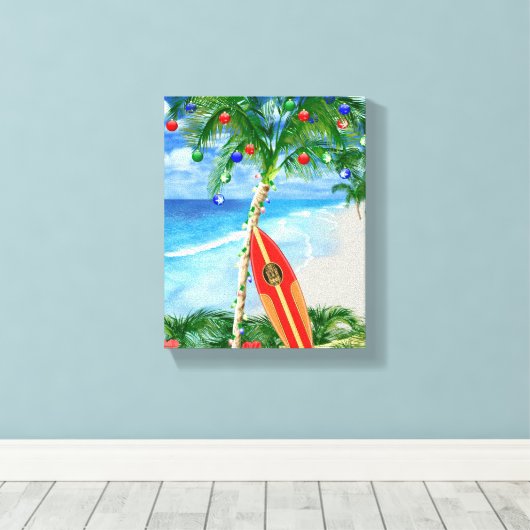 Toile Noël de plage (Insitu (Plancher de Bois))