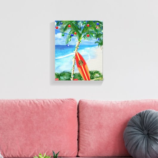 Toile Noël de plage (Insitu(Salon))