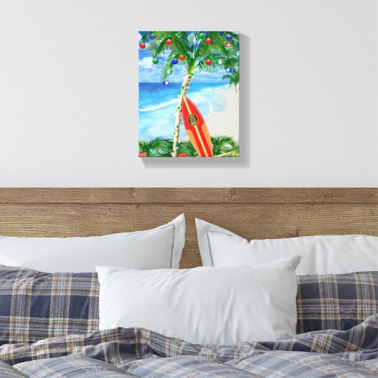 Toile Noël de plage (Insitu(Chambre))