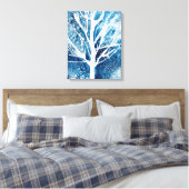 Toile Noël du bouleau blanc d'hiver (Insitu(Chambre))