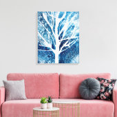 Toile Noël du bouleau blanc d'hiver (Insitu(Salon))
