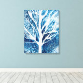 Toile Noël du bouleau blanc d'hiver (Insitu (Plancher de Bois))