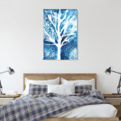 Toile Noël du bouleau blanc d'hiver (Insitu(Chambre))