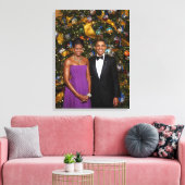Toile Noël du président Barack Obama et de Michelle (Insitu(Salon))