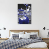 Toile Noël en bleu (Insitu(Chambre))
