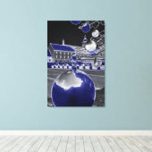 Toile Noël en bleu (Insitu (Plancher de Bois))
