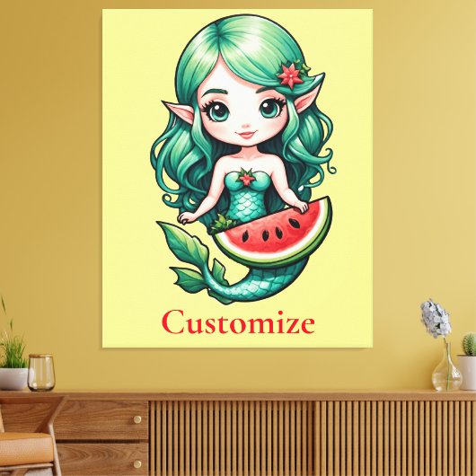 Toile Noël en juillet Elf Mermaid Thunder_Cove (Insitu(Salon))