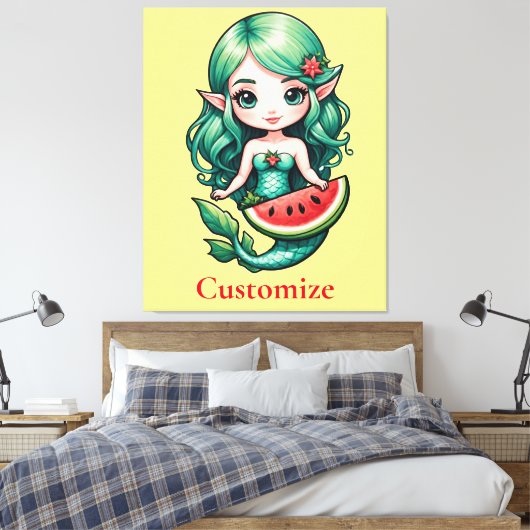 Toile Noël en juillet Elf Mermaid Thunder_Cove (Insitu(Chambre))