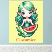 Toile Noël en juillet Elf Mermaid Thunder_Cove (Insitu (Plancher de Bois))