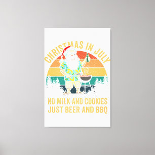 Toile Noël En Juillet Pas De Cookies Juste Des Cocktails