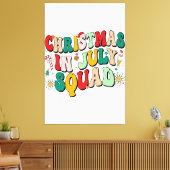 Toile Noël en Juillet Squad Drôle été Plage de Noël Va (Insitu(Salon))