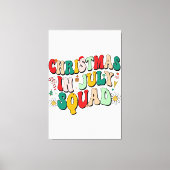 Toile Noël en Juillet Squad Drôle été Plage de Noël Va (Recto)