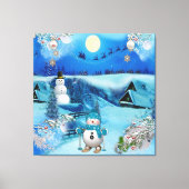 Toile Noël et Nouvel An 2024 (Recto)