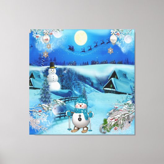 Toile Noël et Nouvel An 2024 (Recto)