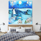 Toile Noël et Nouvel An 2024 (Insitu(Chambre))