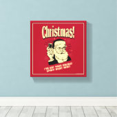 Toile Noël : J'ai ton esprit de vacances ici (Insitu (Plancher de Bois))