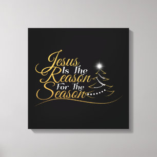 Toile Noël Jésus est la raison de la saison