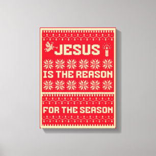 Toile Noël Jésus Est La Raison De La Saison