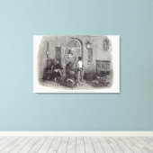 Toile Noël : "Les Compliments de la saison" (Insitu (Plancher de Bois))