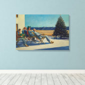 Toile Noël, Les gens au soleil, Edward Hopper (Insitu (Plancher de Bois))