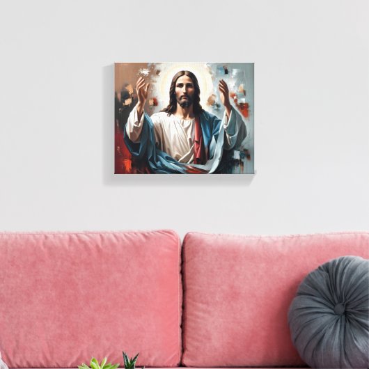 Toile Noël : L'Éternelle Embrace de Lumière (Insitu(Salon))