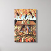 Toile Noël, Nativité, Naissance du Christ par Botticelli (Recto)