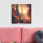 Toile Noël Petite Ville 4 (Insitu(Salon))